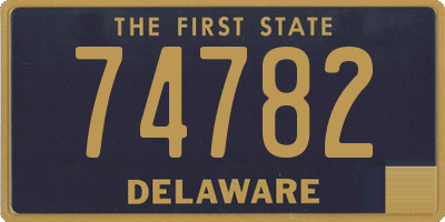 DE license plate 74782