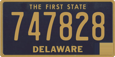 DE license plate 747828