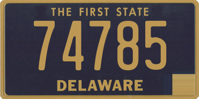 DE license plate 74785