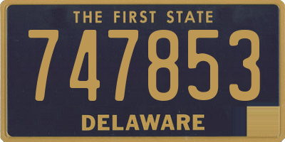 DE license plate 747853