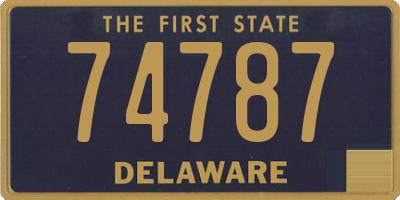 DE license plate 74787