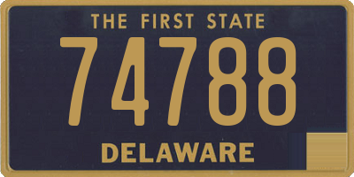 DE license plate 74788