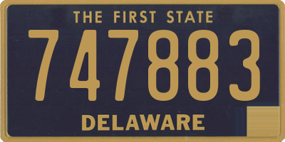 DE license plate 747883