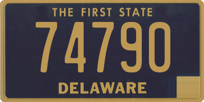 DE license plate 74790