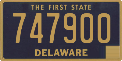DE license plate 747900
