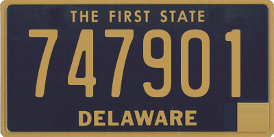 DE license plate 747901