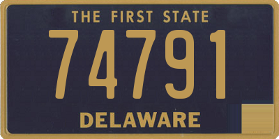 DE license plate 74791
