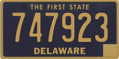 DE license plate 747923