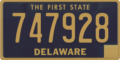 DE license plate 747928