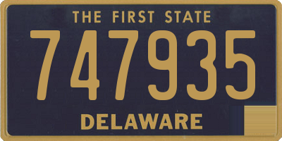 DE license plate 747935