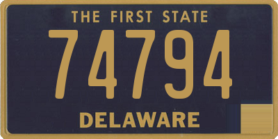 DE license plate 74794