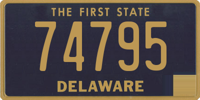 DE license plate 74795