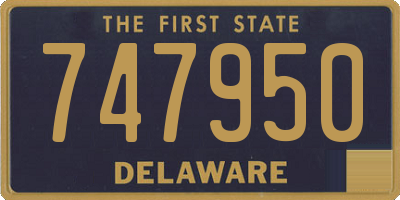 DE license plate 747950
