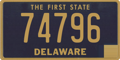 DE license plate 74796