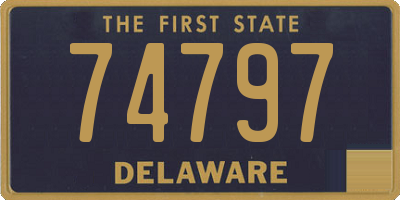 DE license plate 74797