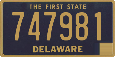 DE license plate 747981