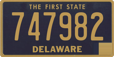 DE license plate 747982