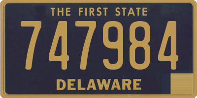 DE license plate 747984
