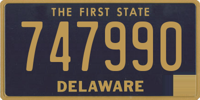 DE license plate 747990
