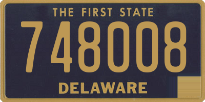 DE license plate 748008
