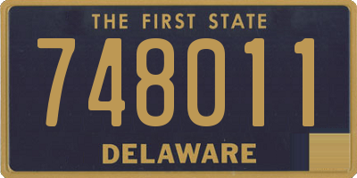 DE license plate 748011
