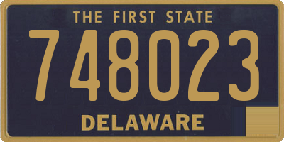 DE license plate 748023