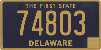 DE license plate 74803