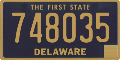 DE license plate 748035