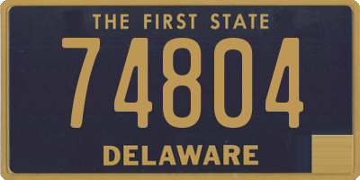 DE license plate 74804