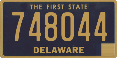 DE license plate 748044