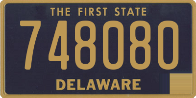 DE license plate 748080
