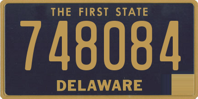 DE license plate 748084