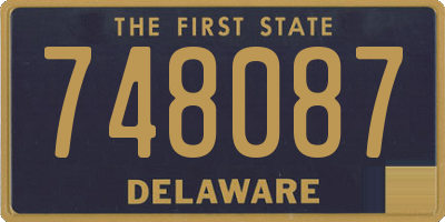 DE license plate 748087