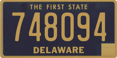 DE license plate 748094