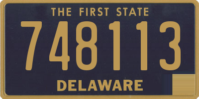 DE license plate 748113