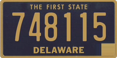 DE license plate 748115