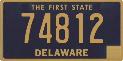 DE license plate 74812