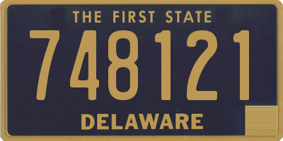 DE license plate 748121