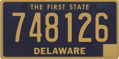 DE license plate 748126