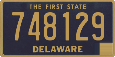 DE license plate 748129