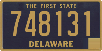 DE license plate 748131