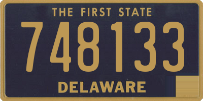 DE license plate 748133