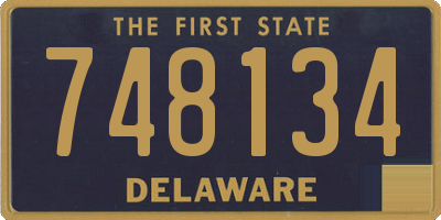 DE license plate 748134