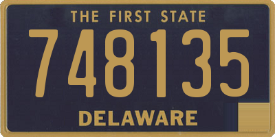 DE license plate 748135