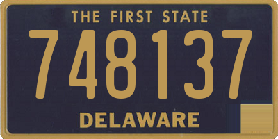 DE license plate 748137