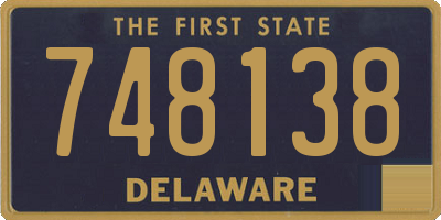 DE license plate 748138