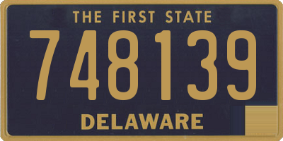 DE license plate 748139