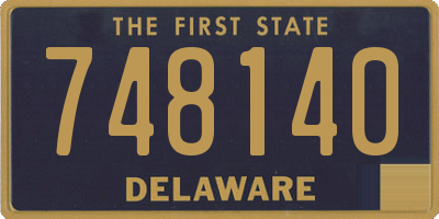 DE license plate 748140