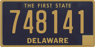 DE license plate 748141