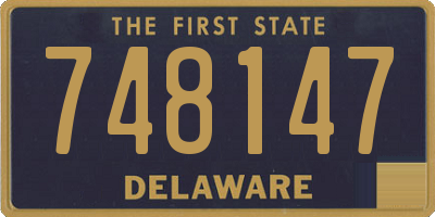DE license plate 748147